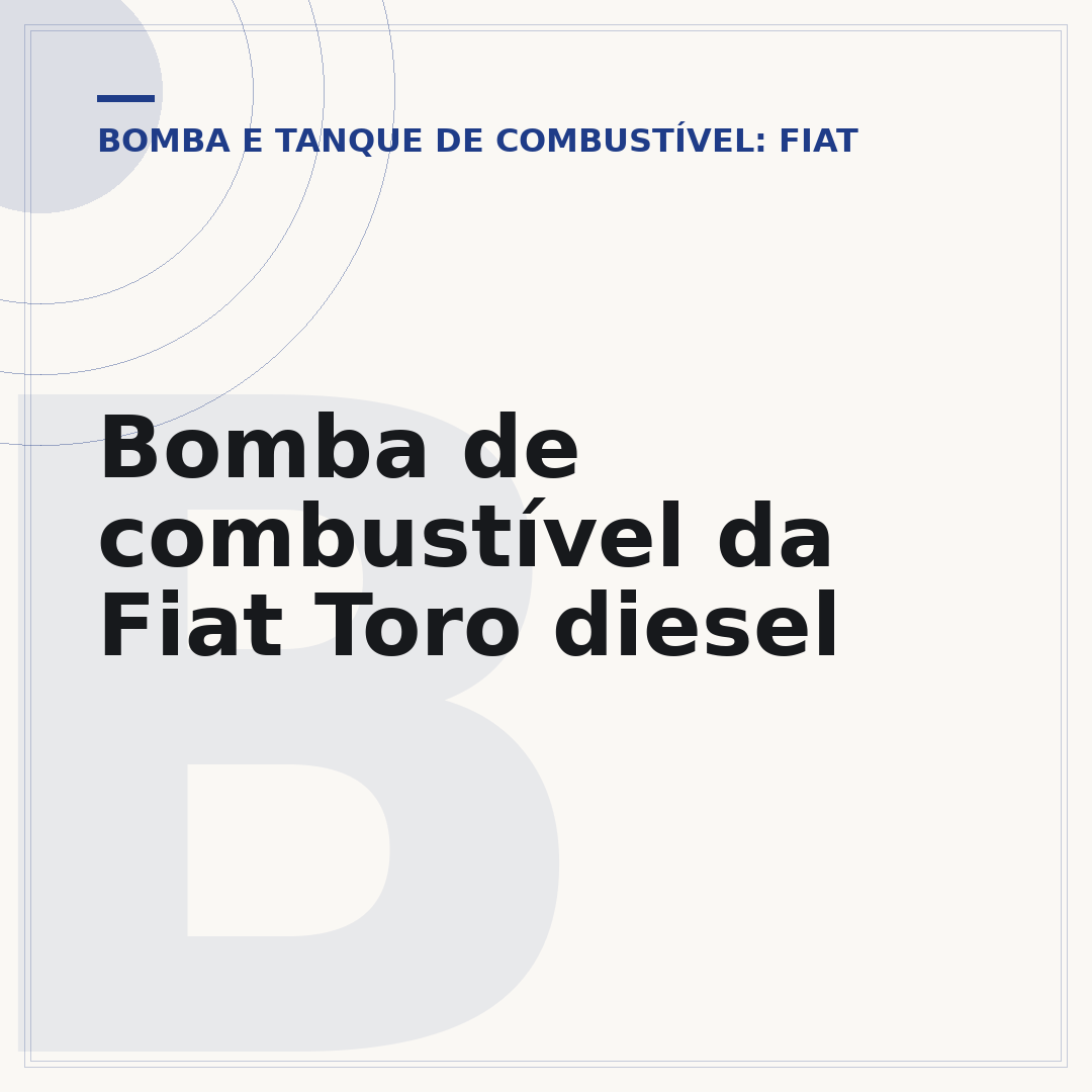 Bomba de combustível da Fiat Toro diesel