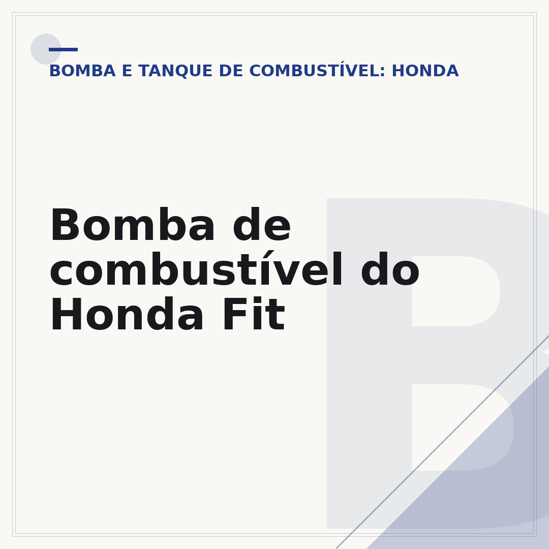 Bomba de combustível do Honda Fit