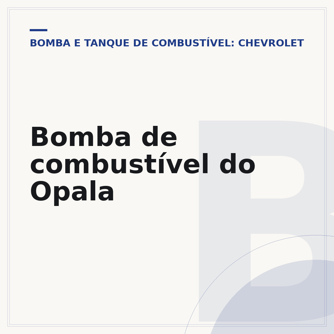 Bomba de combustível do Opala