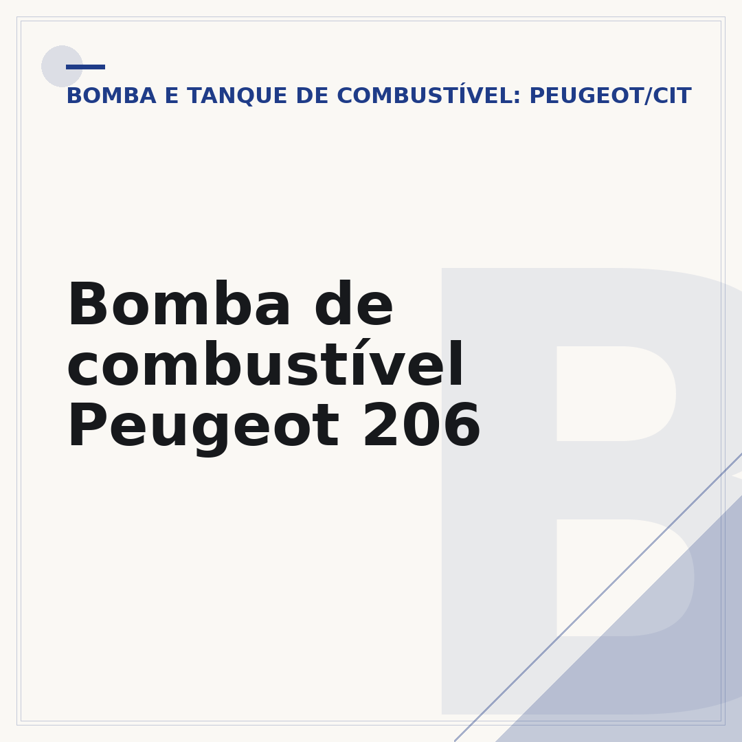 Bomba de combustível Peugeot 206