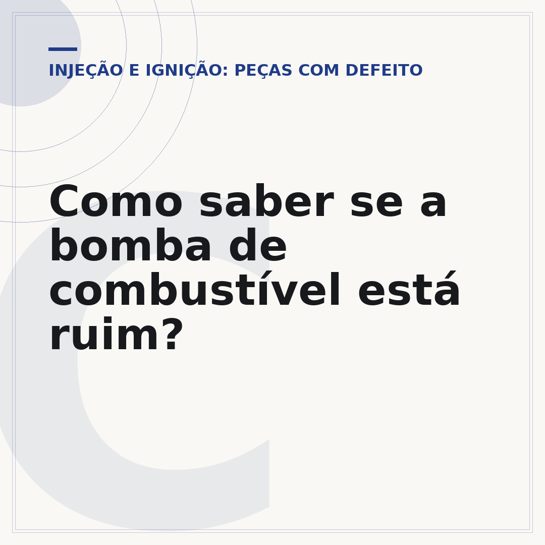 Como saber se a bomba de combustível está ruim?