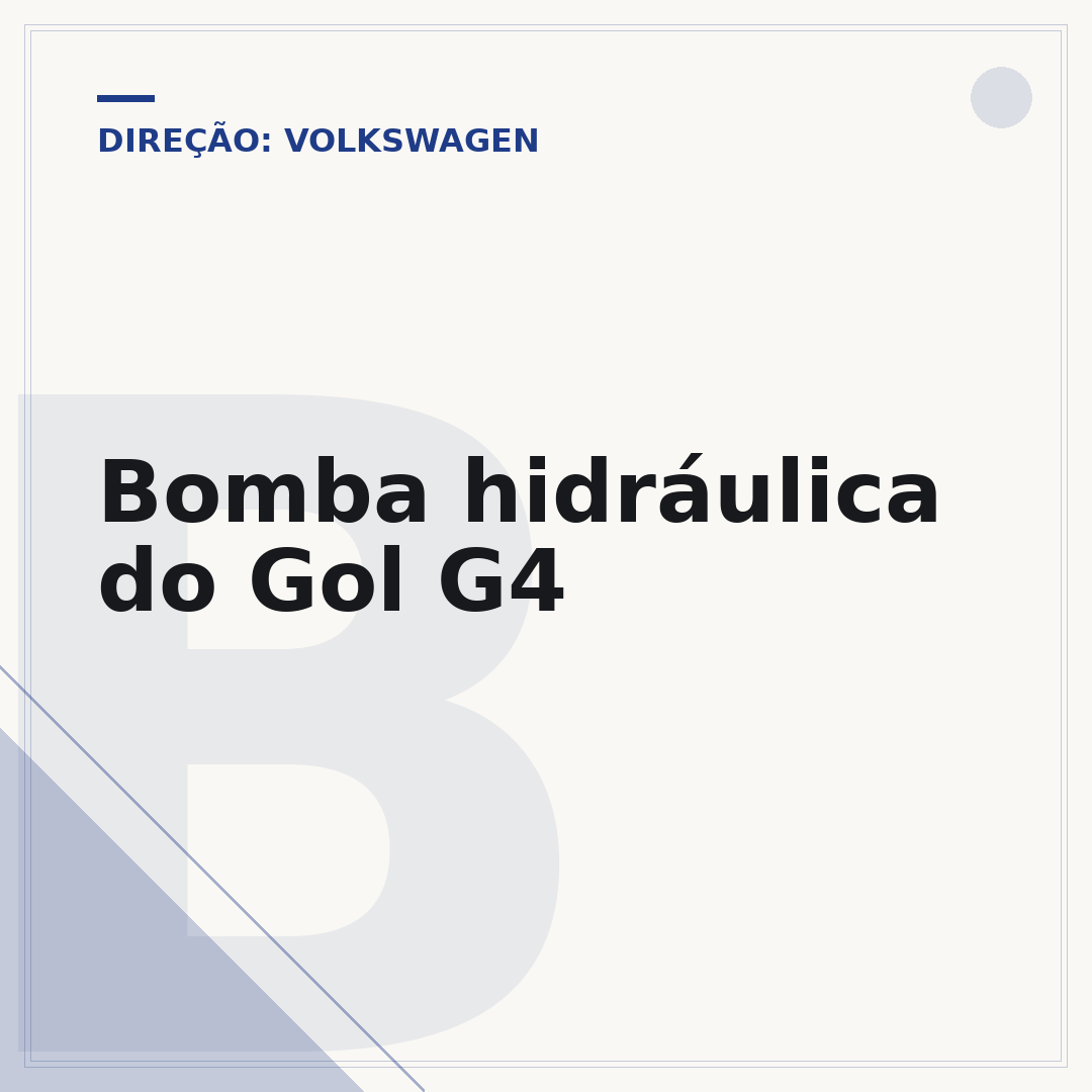 Bomba hidráulica do Gol G4
