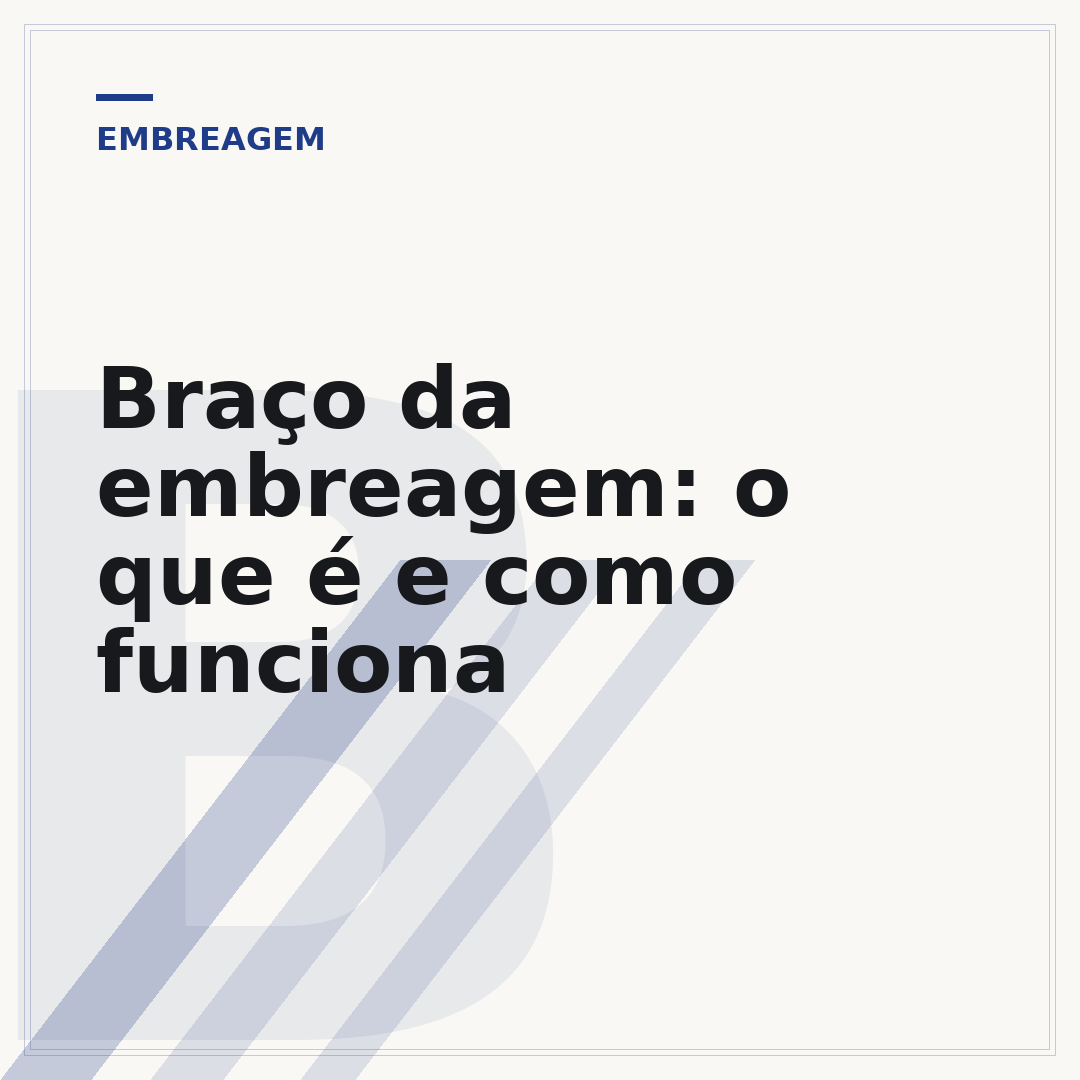 Braço da embreagem: o que é e como funciona