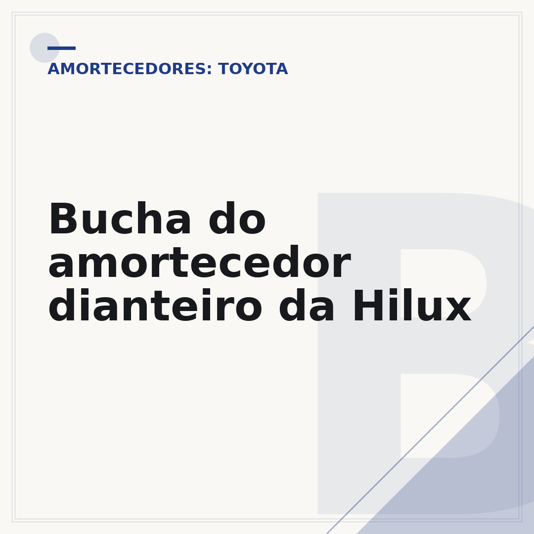 Bucha do amortecedor dianteiro da Hilux