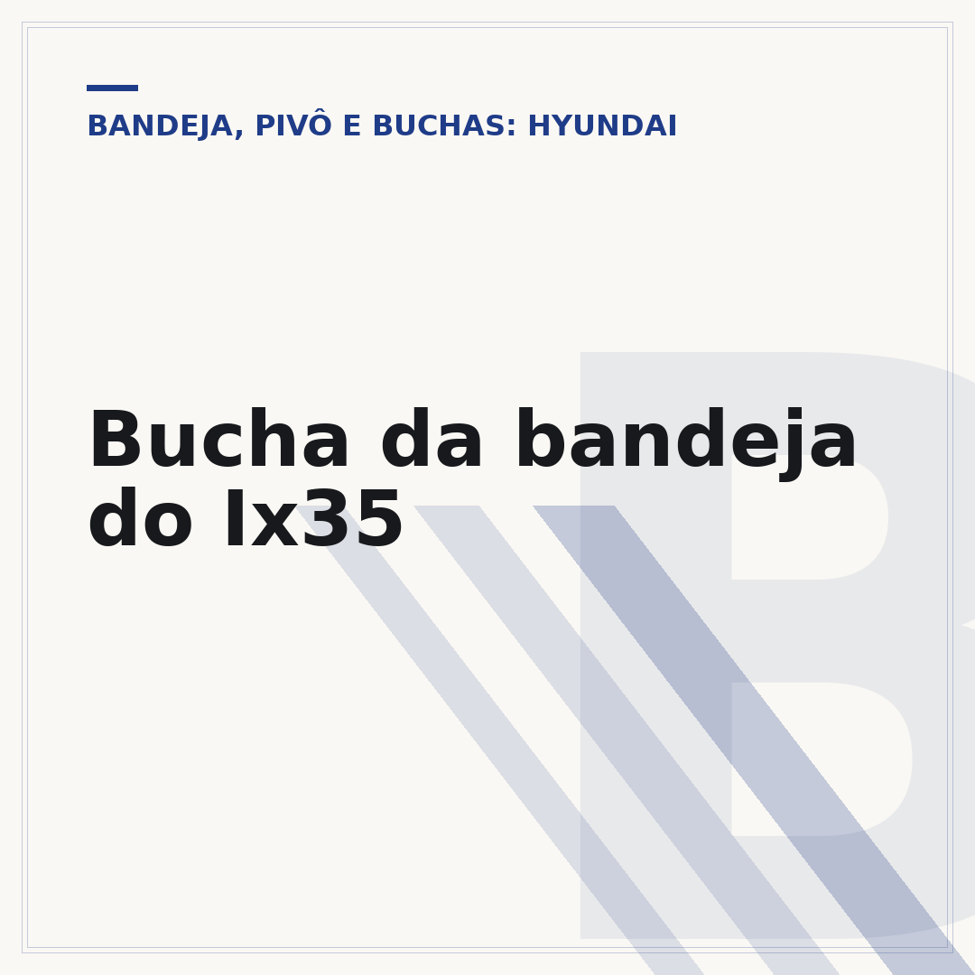 Bucha da bandeja do Ix35