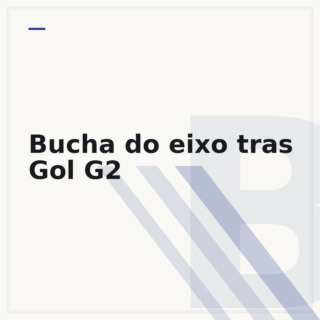 Bucha do eixo tras Gol G2