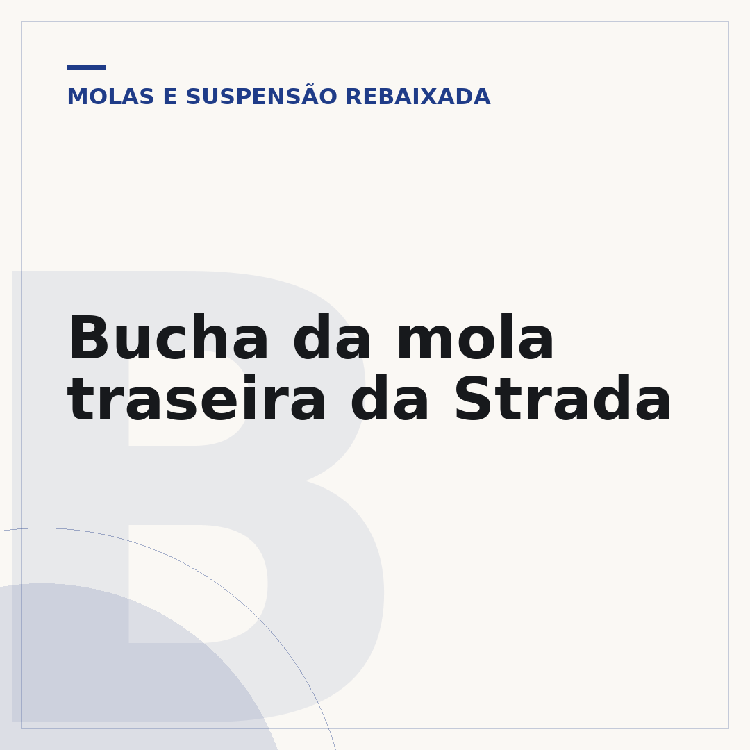 Bucha da mola traseira da Strada