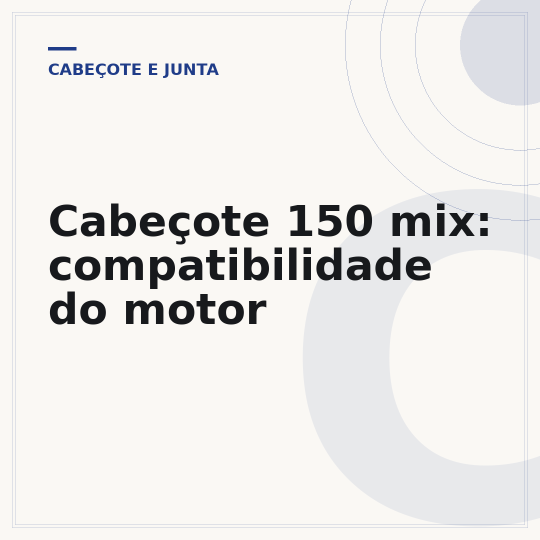 Cabeçote 150 mix: compatibilidade do motor