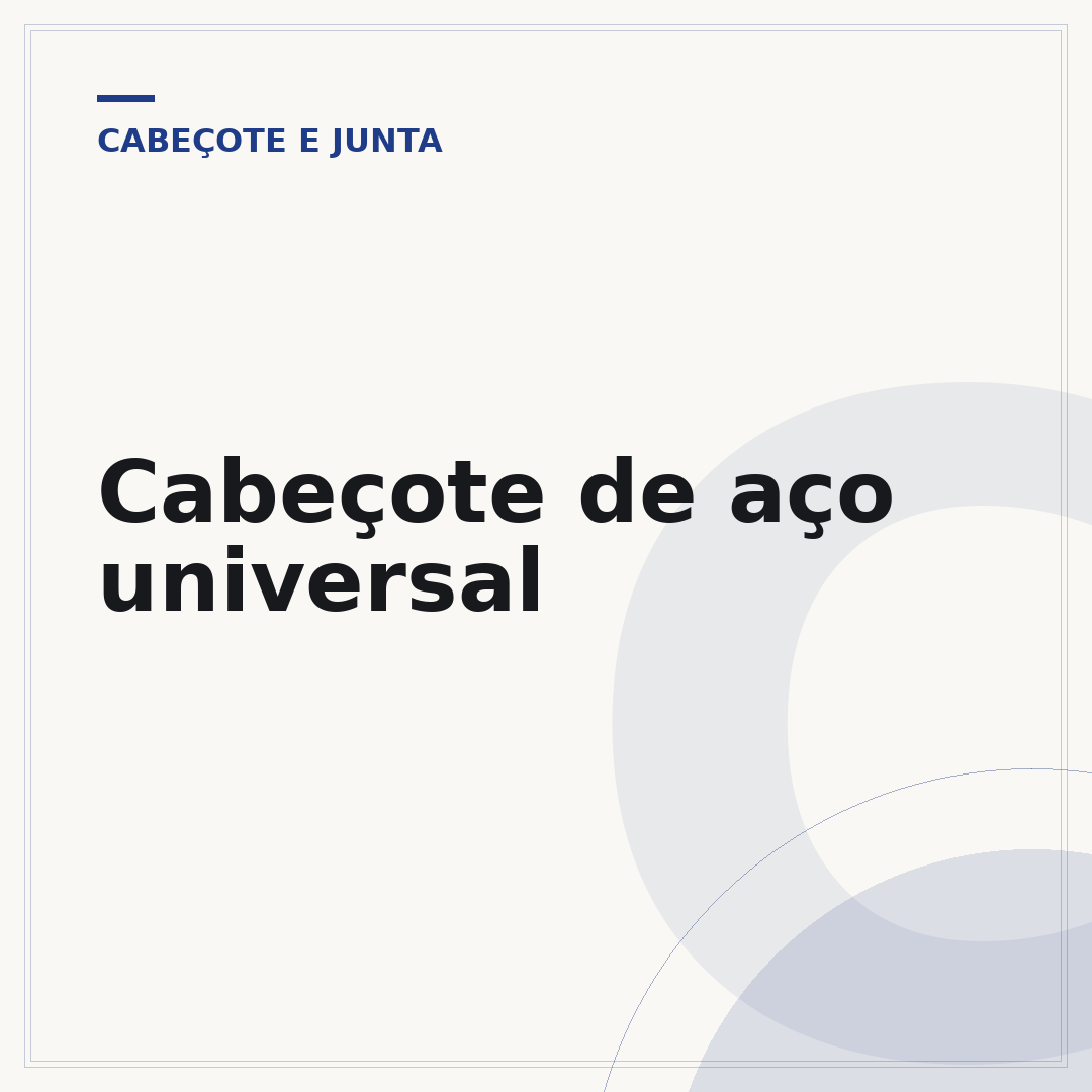 Cabeçote de aço universal