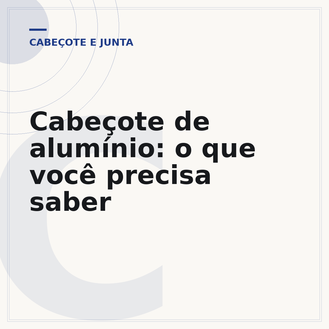 Cabeçote de alumínio: o que você precisa saber