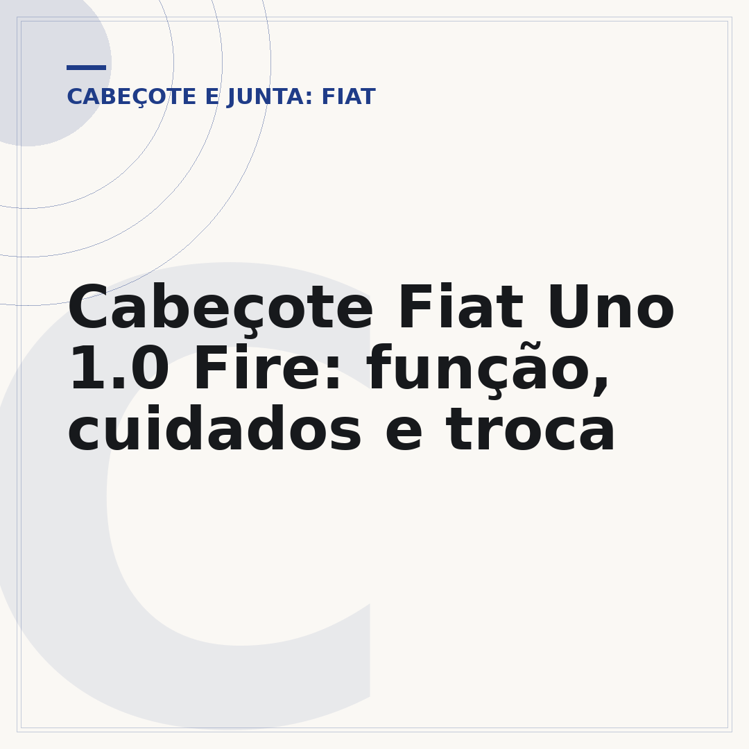 Cabeçote Fiat Uno 1.0 Fire: função, cuidados e troca