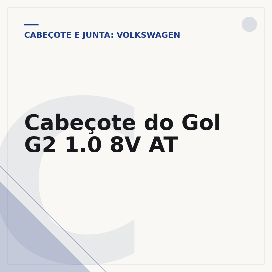 Cabeçote do Gol G2 1.0 8V AT