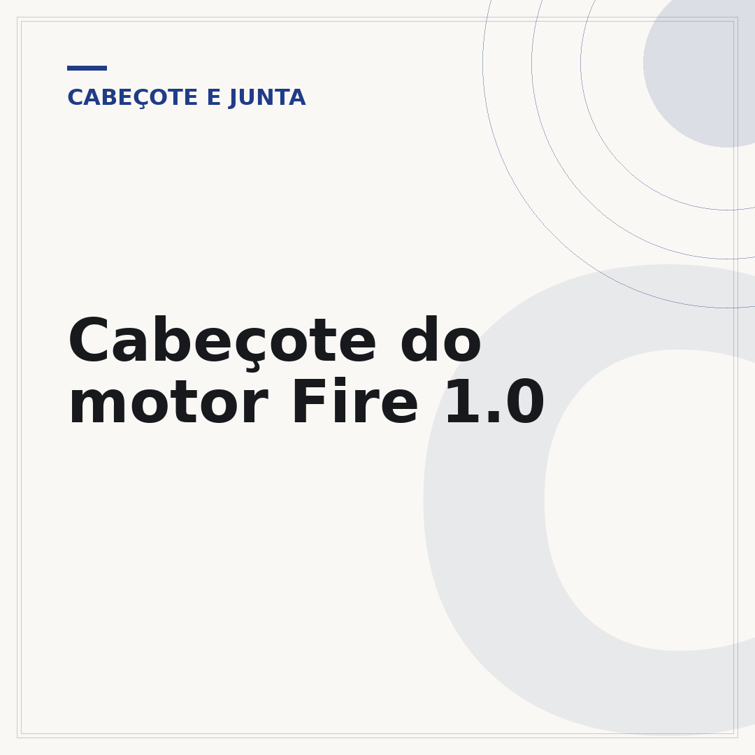 Cabeçote do motor Fire 1.0