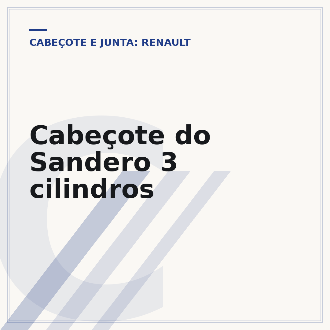 Cabeçote do Sandero 3 cilindros