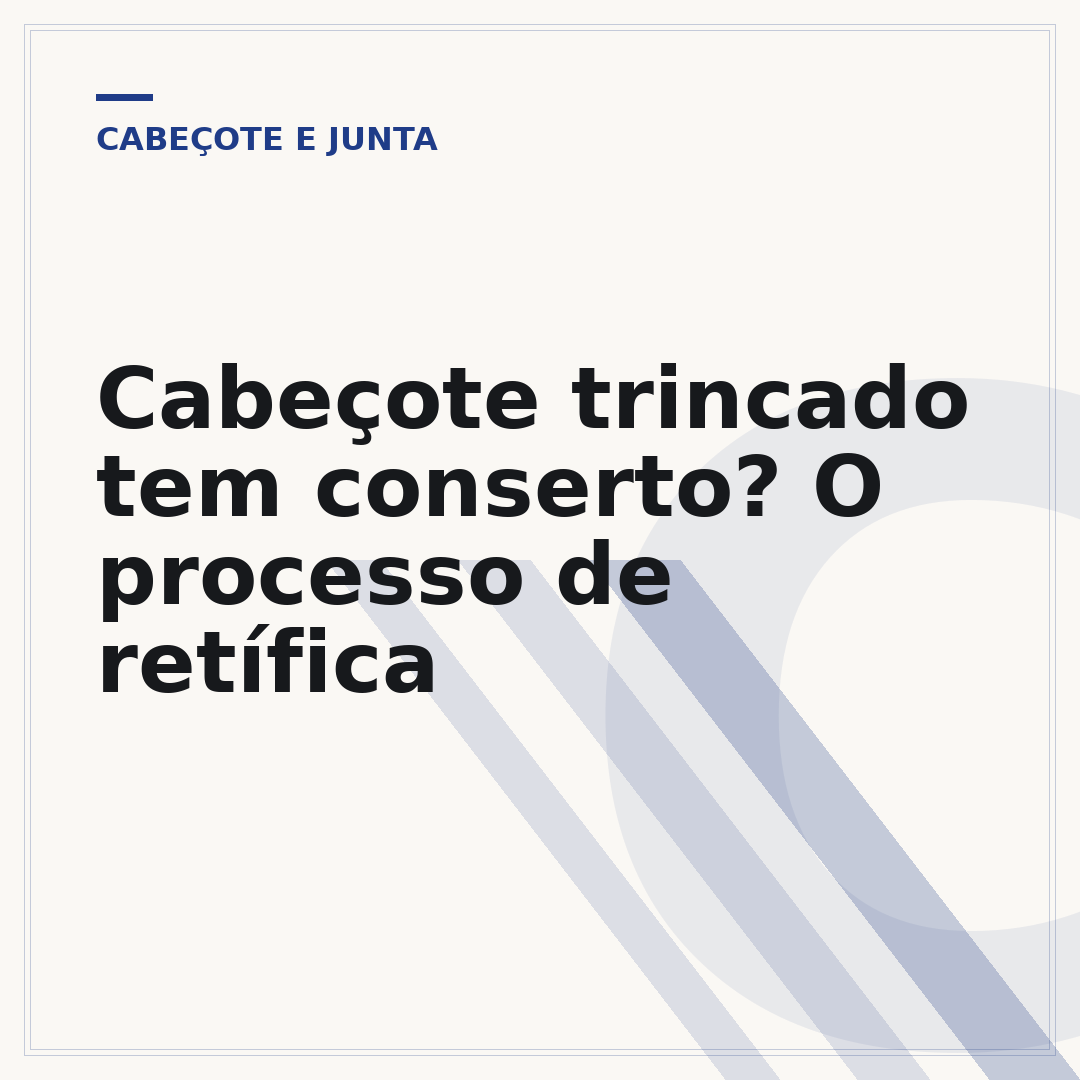 Cabeçote trincado tem conserto? O processo de retífica