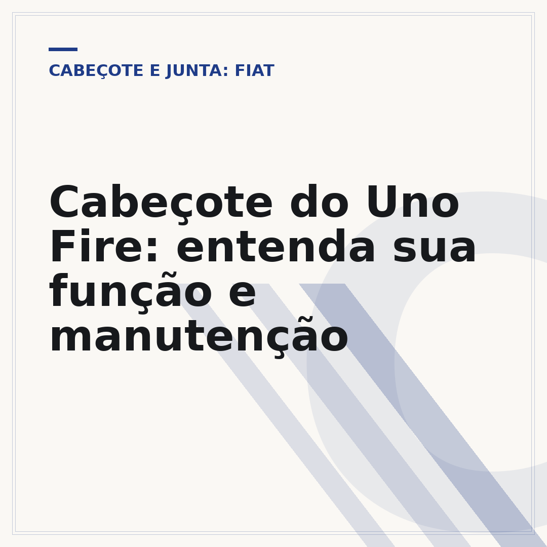 Cabeçote do Uno Fire: entenda sua função e manutenção