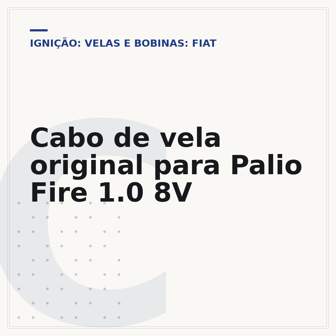 Cabo de vela original para Palio Fire 1.0 8V