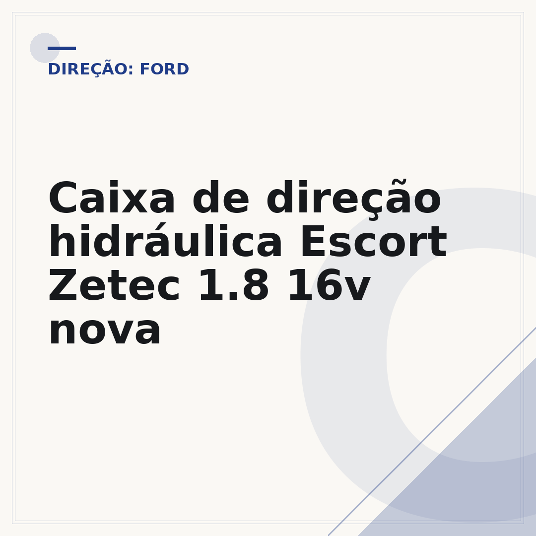 Caixa de direção hidráulica Escort Zetec 1.8 16v nova