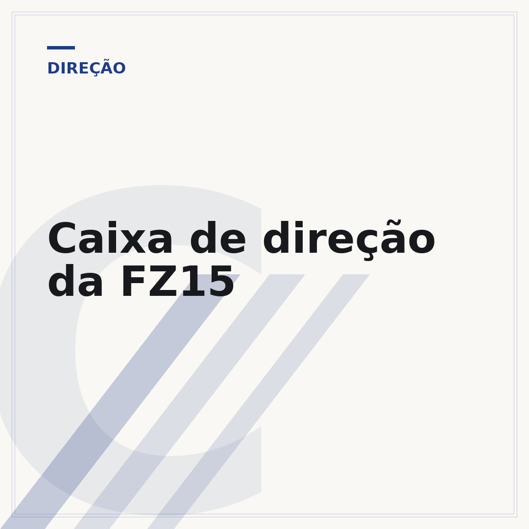 Caixa de direção da FZ15