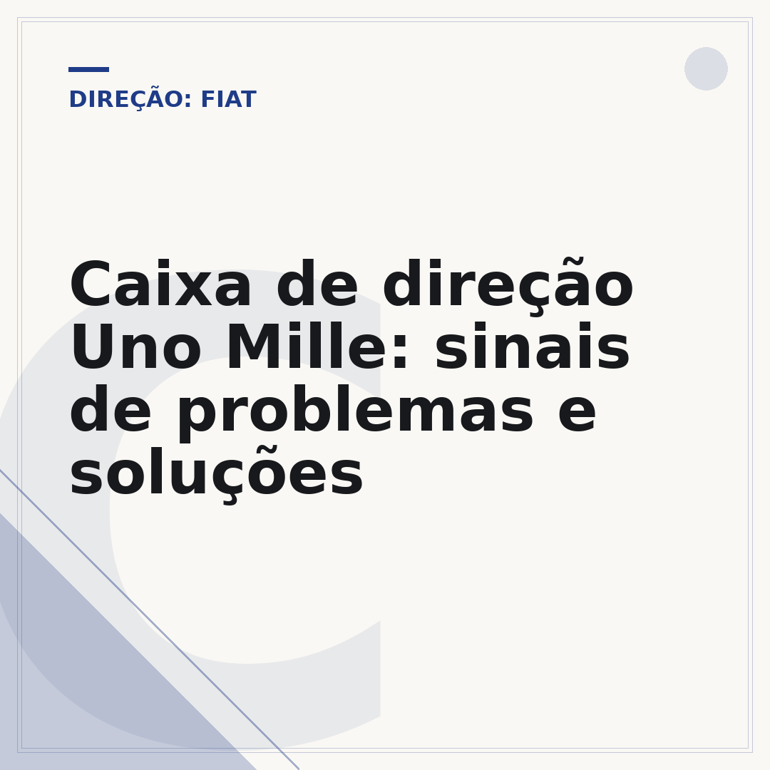 Caixa de direção Uno Mille: sinais de problemas e soluções