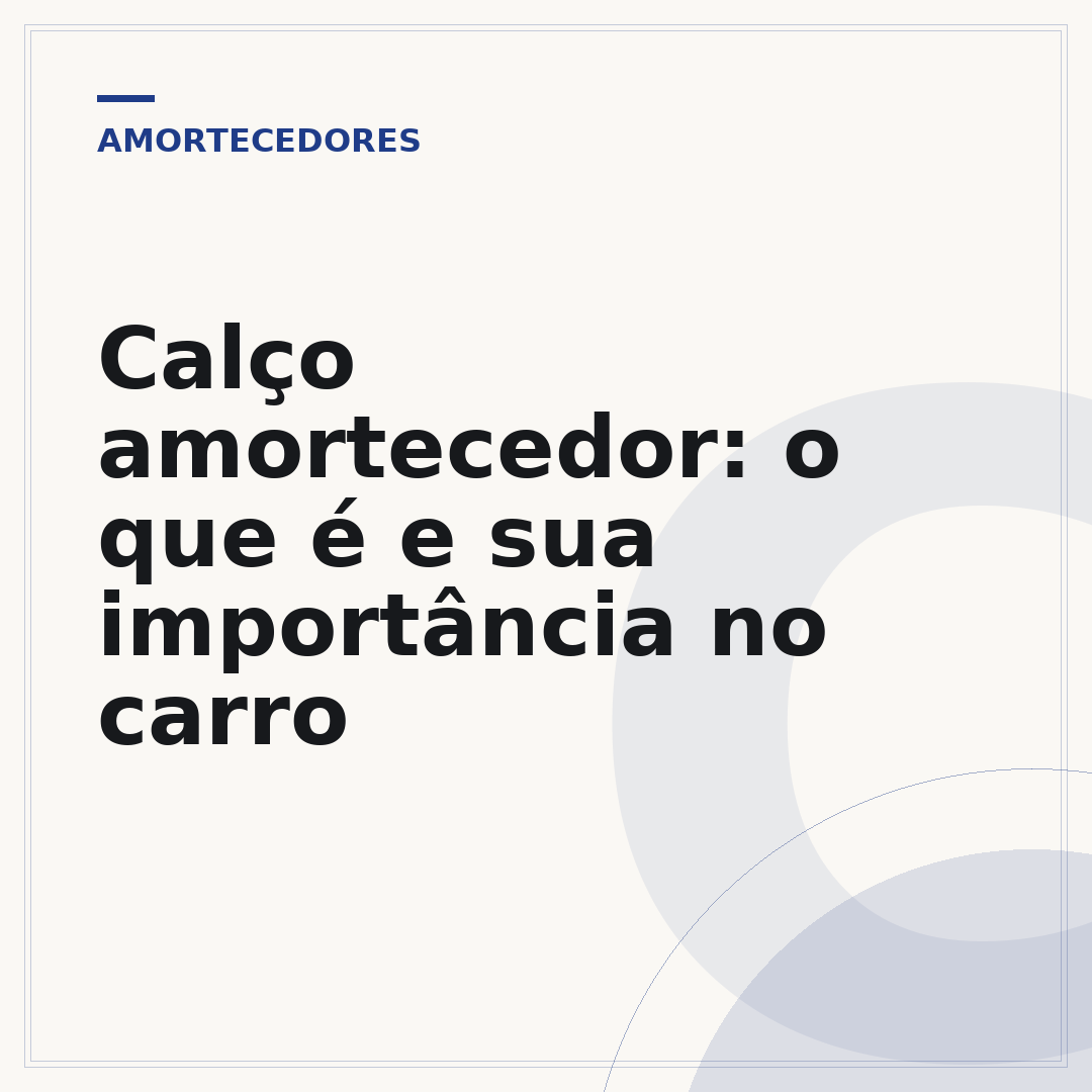 Calço amortecedor: o que é e sua importância no carro