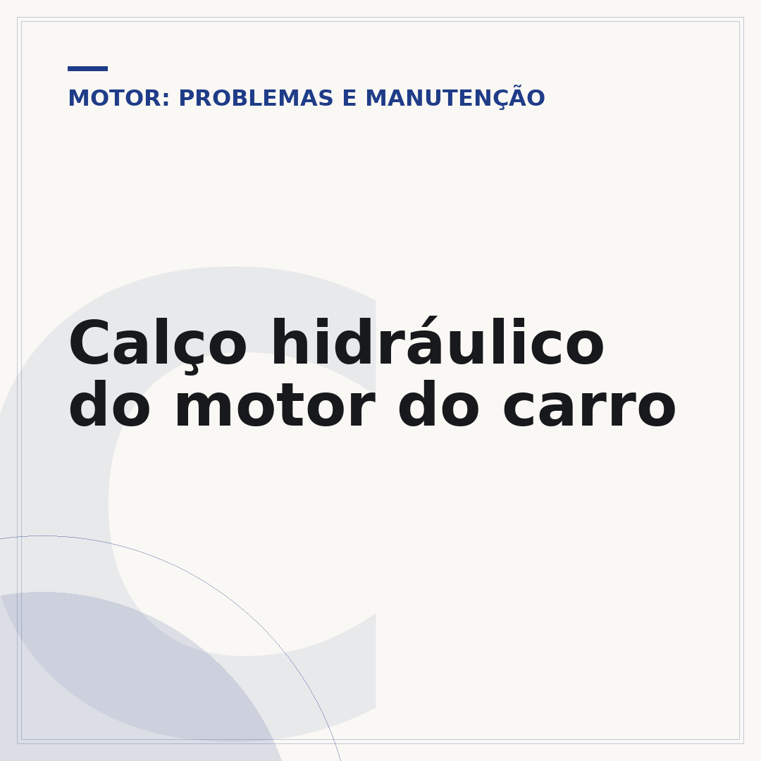 Calço hidráulico do motor do carro