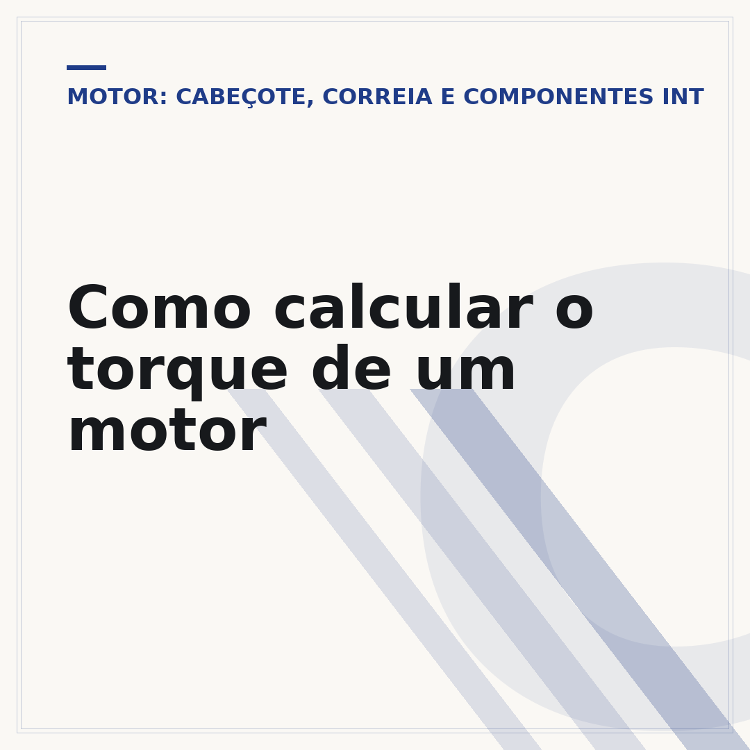 Como calcular o torque de um motor