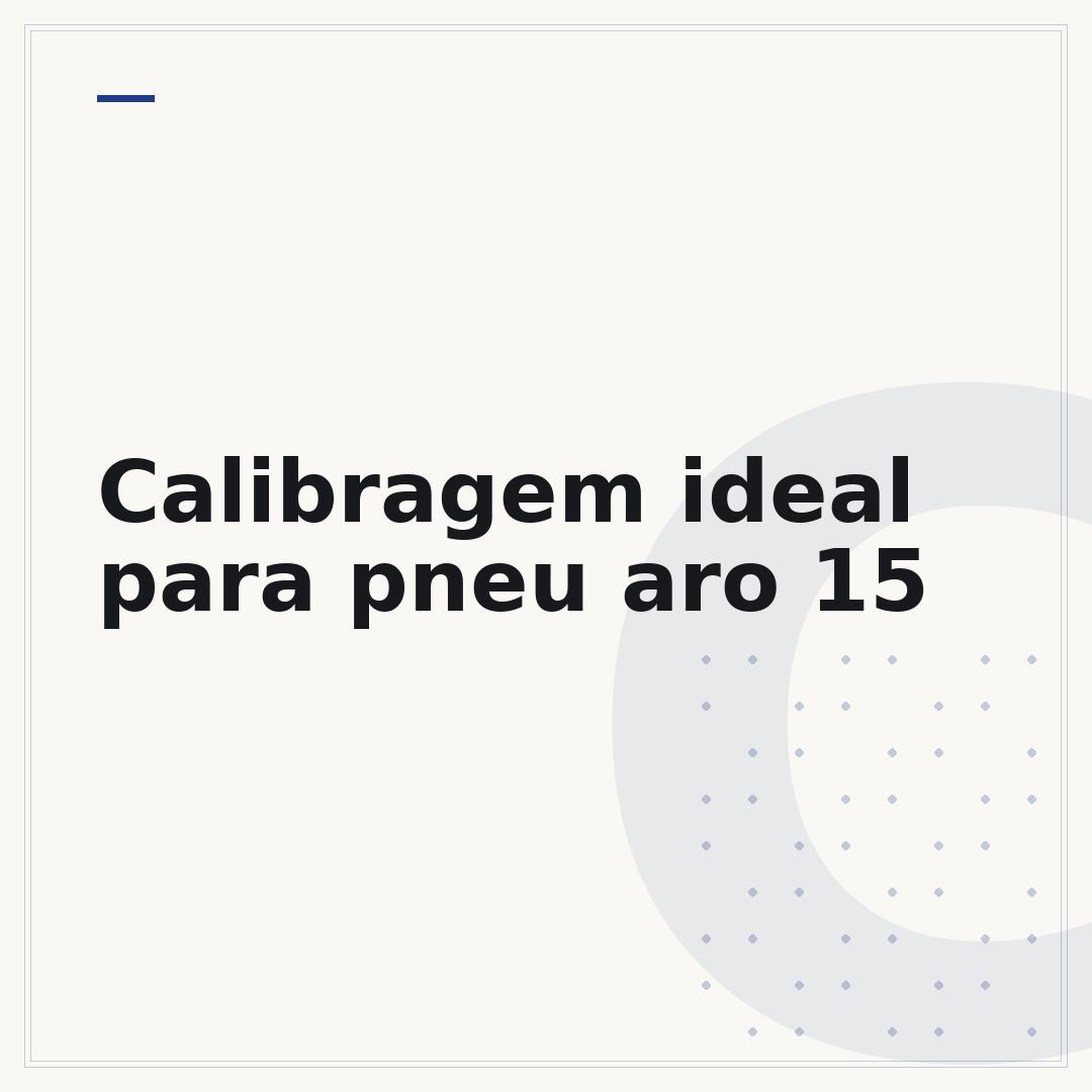 Calibragem ideal para pneu aro 15