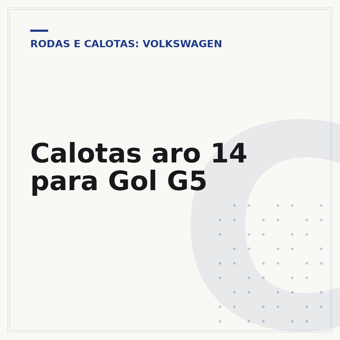 Calotas aro 14 para Gol G5