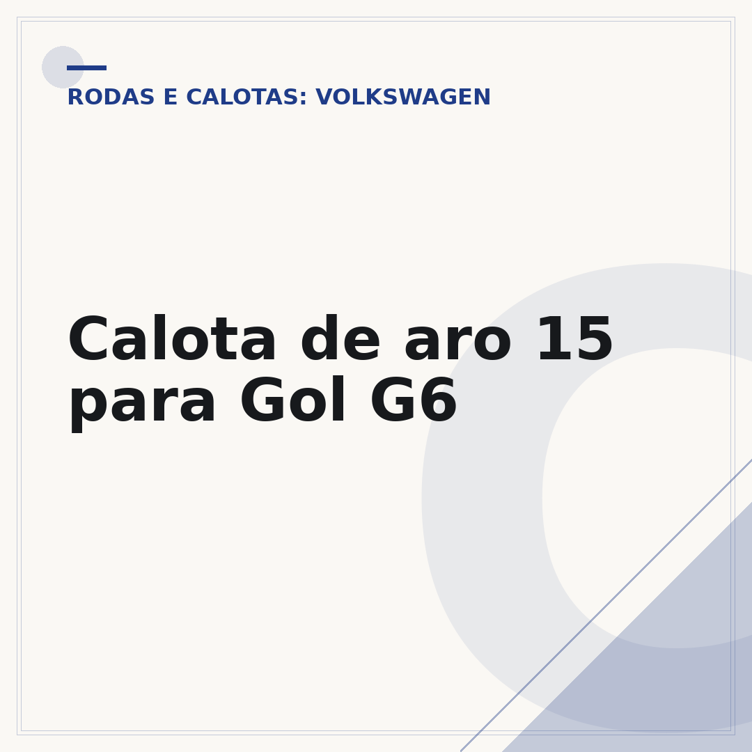 Calota de aro 15 para Gol G6