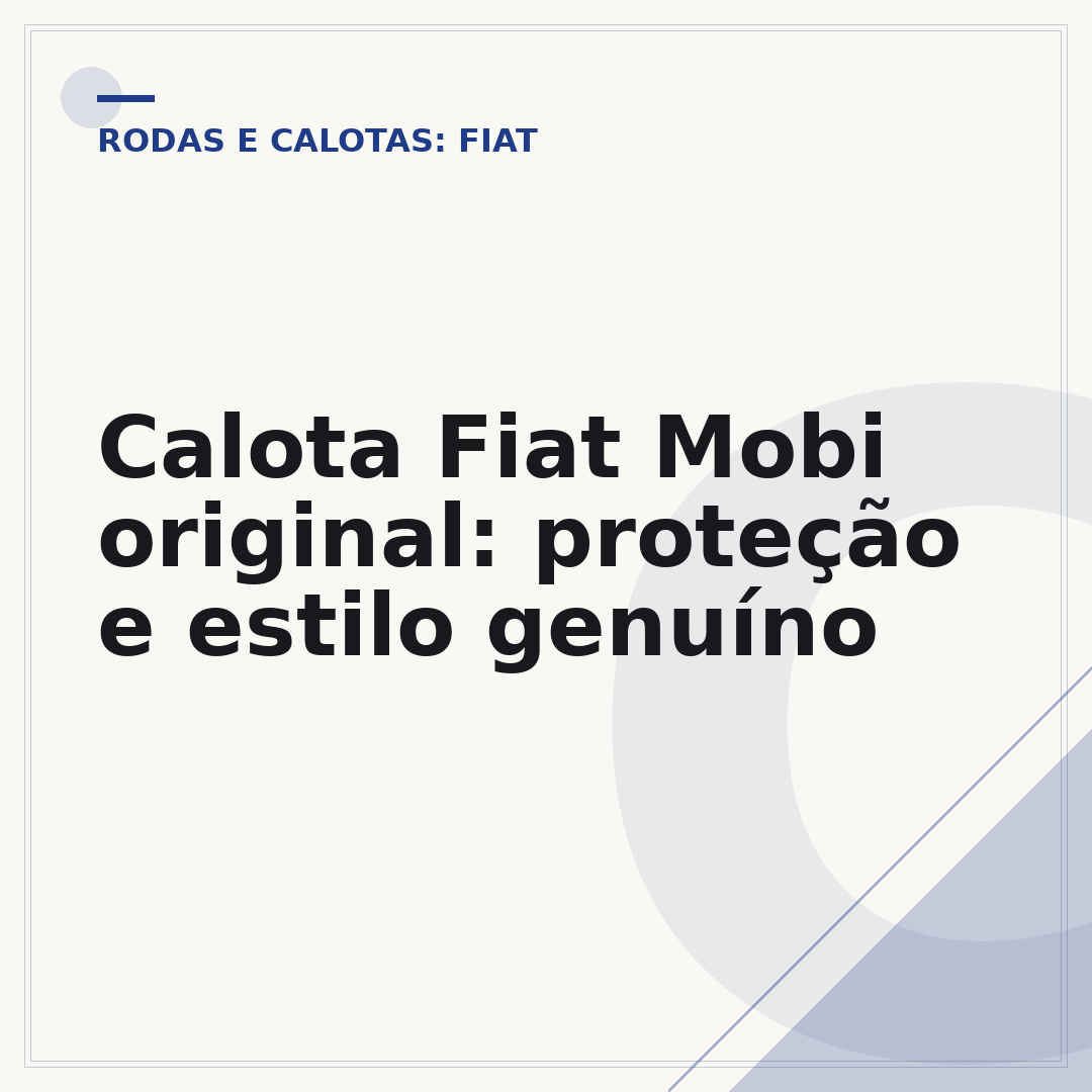 Calota Fiat Mobi original: proteção e estilo genuíno