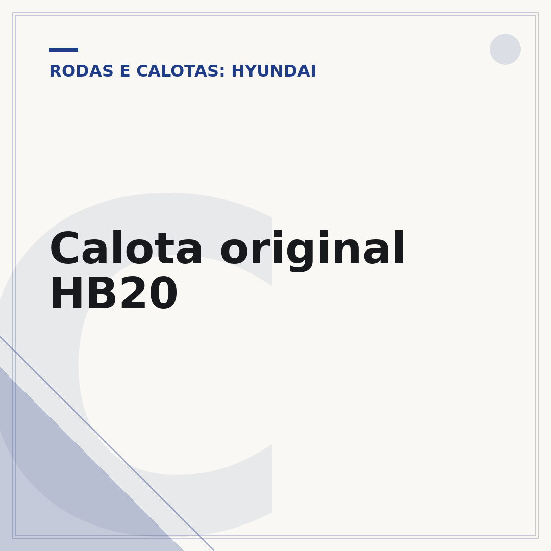 Calota original HB20