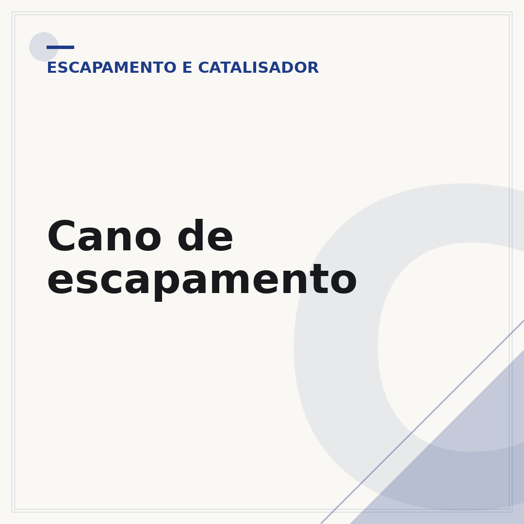 Cano de escapamento