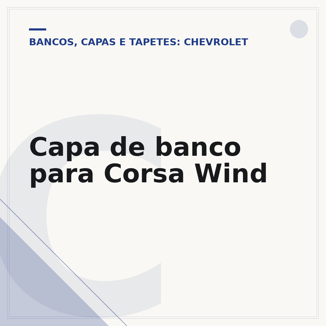 Capa de banco para Corsa Wind