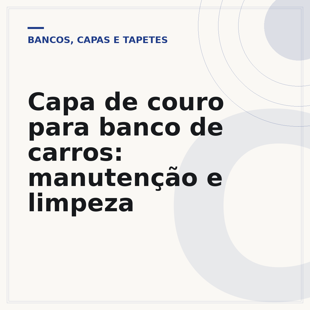 Capa de couro para banco de carros: manutenção e limpeza