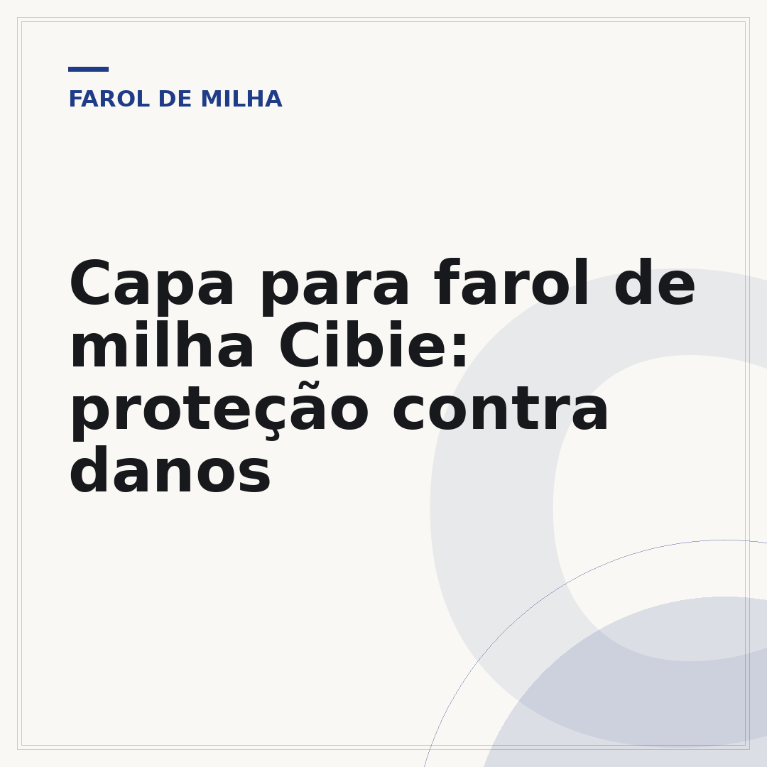 Capa para farol de milha Cibie: proteção contra danos