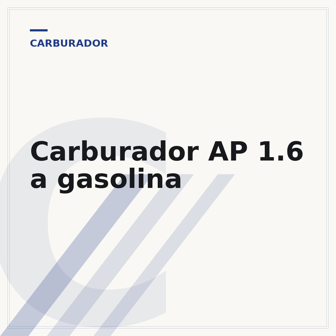 Carburador AP 1.6 a gasolina