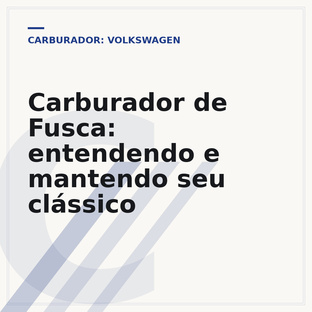 Carburador de Fusca: entendendo e mantendo seu clássico