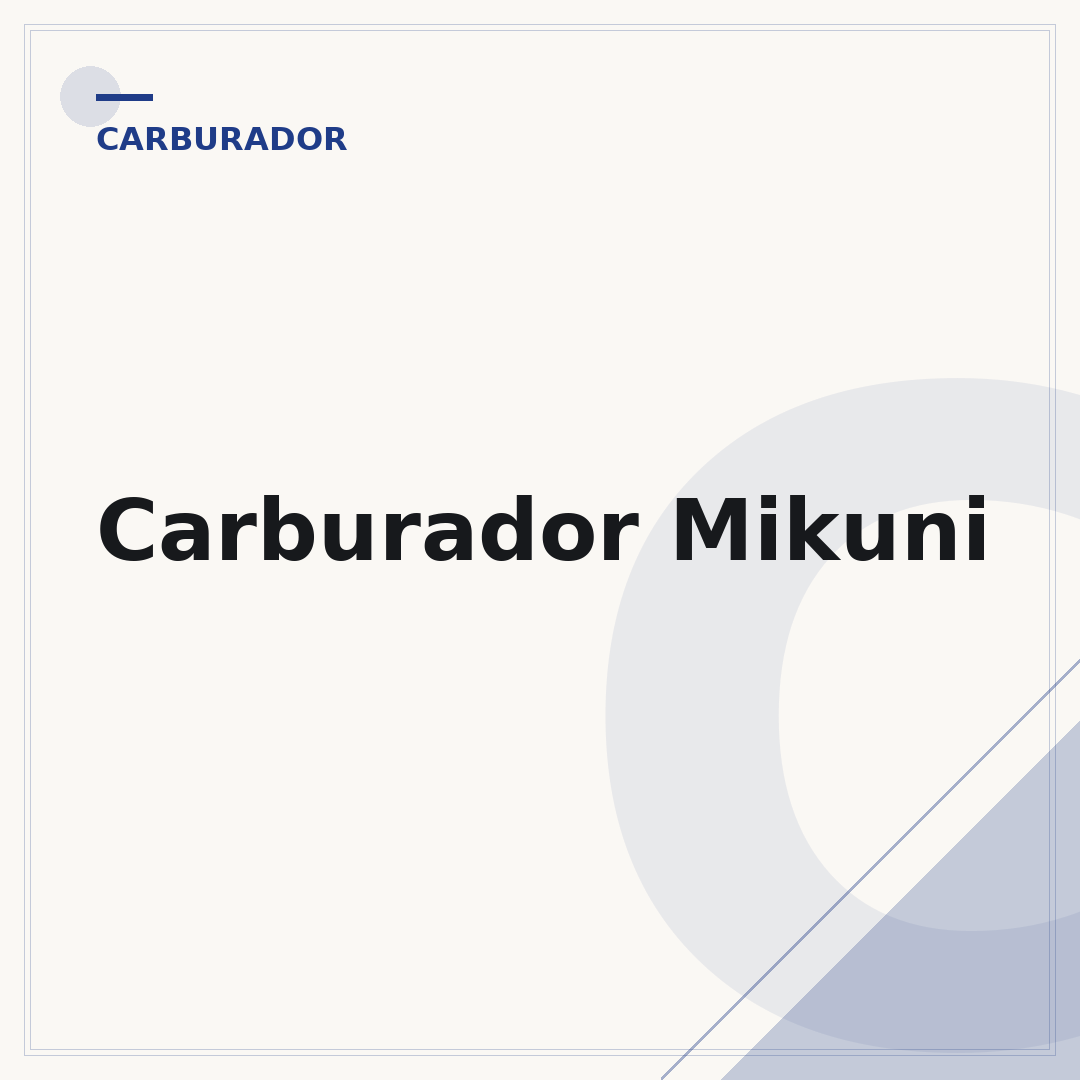Carburador Mikuni