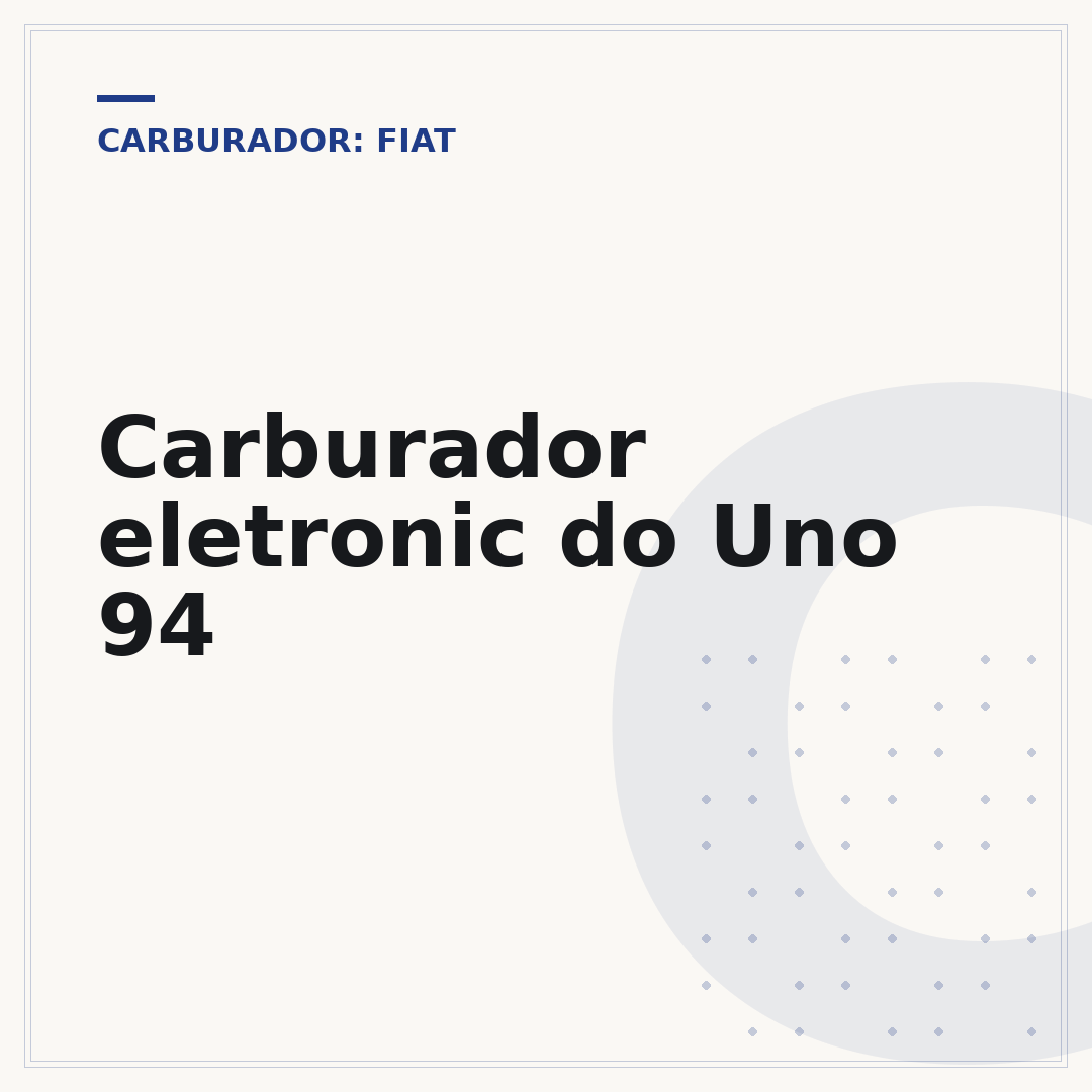 Carburador eletronic do Uno 94