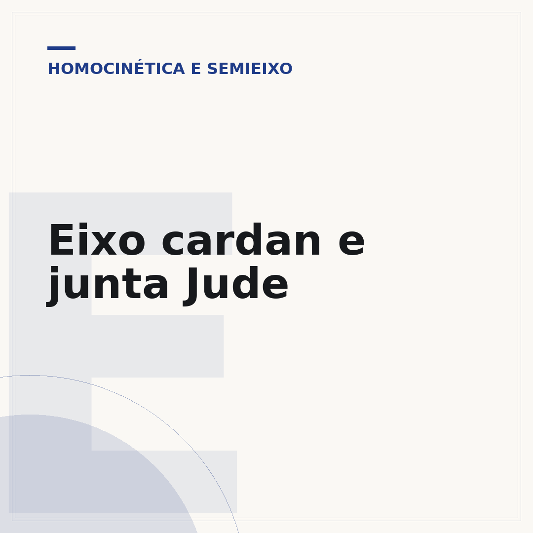 Eixo cardan e junta Jude