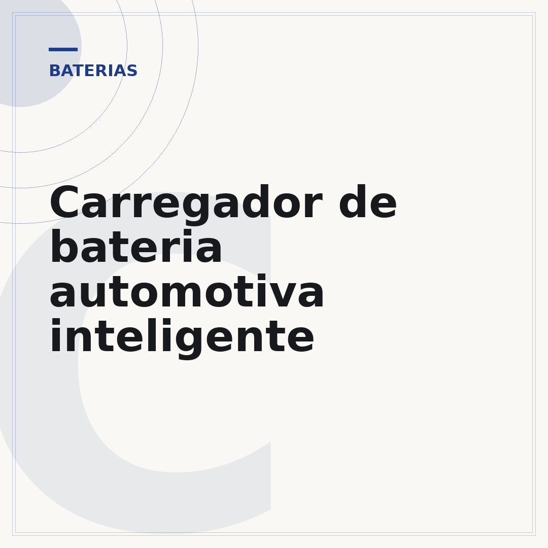 Carregador de bateria automotiva inteligente