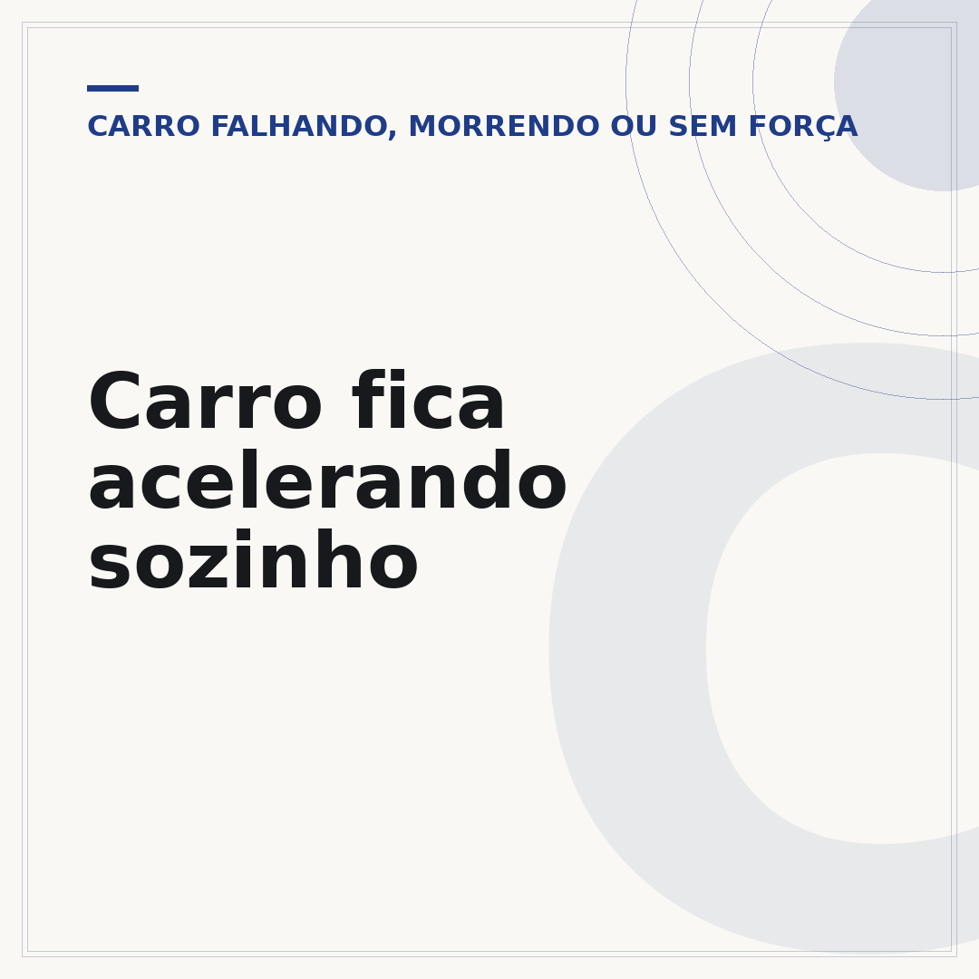 Carro fica acelerando sozinho