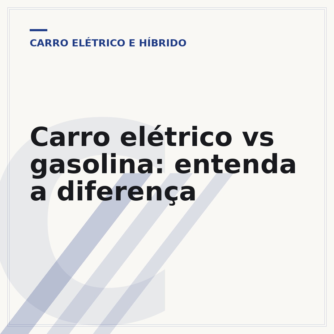 Carro elétrico vs gasolina: entenda a diferença