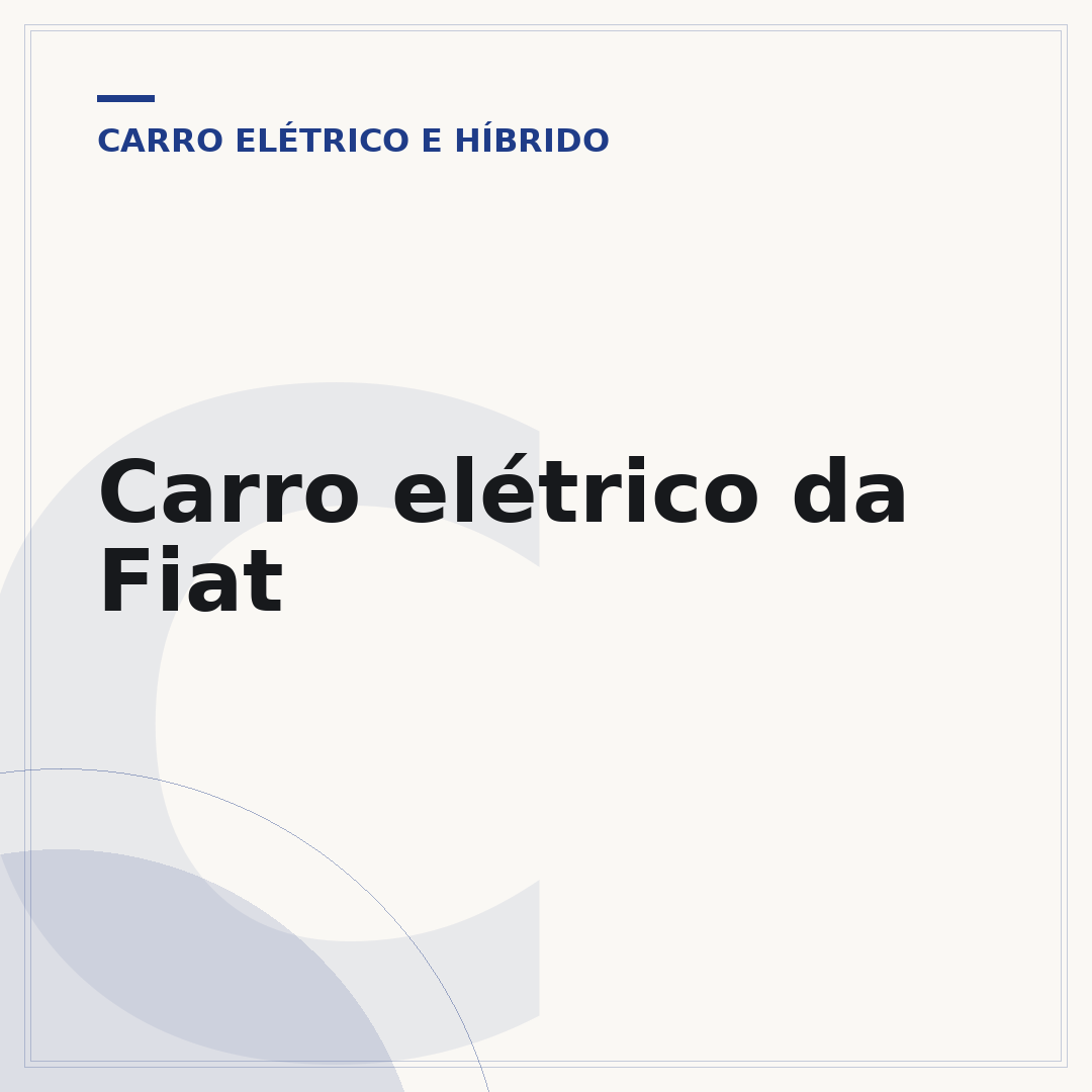 Carro elétrico da Fiat