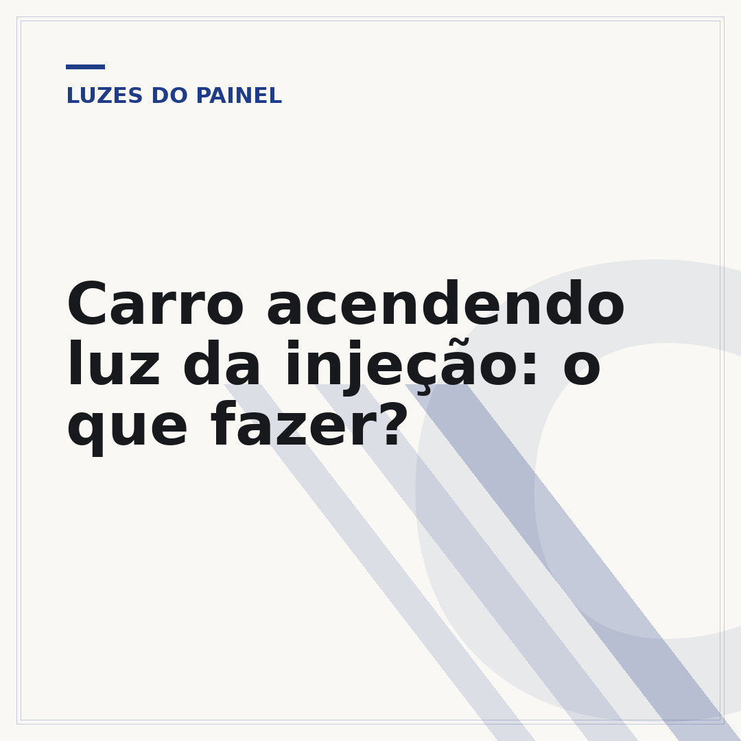Carro acendendo luz da injeção: o que fazer?