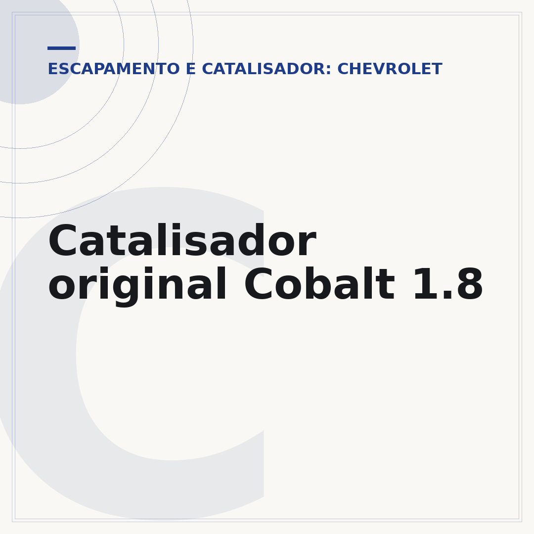 Catalisador original Cobalt 1.8