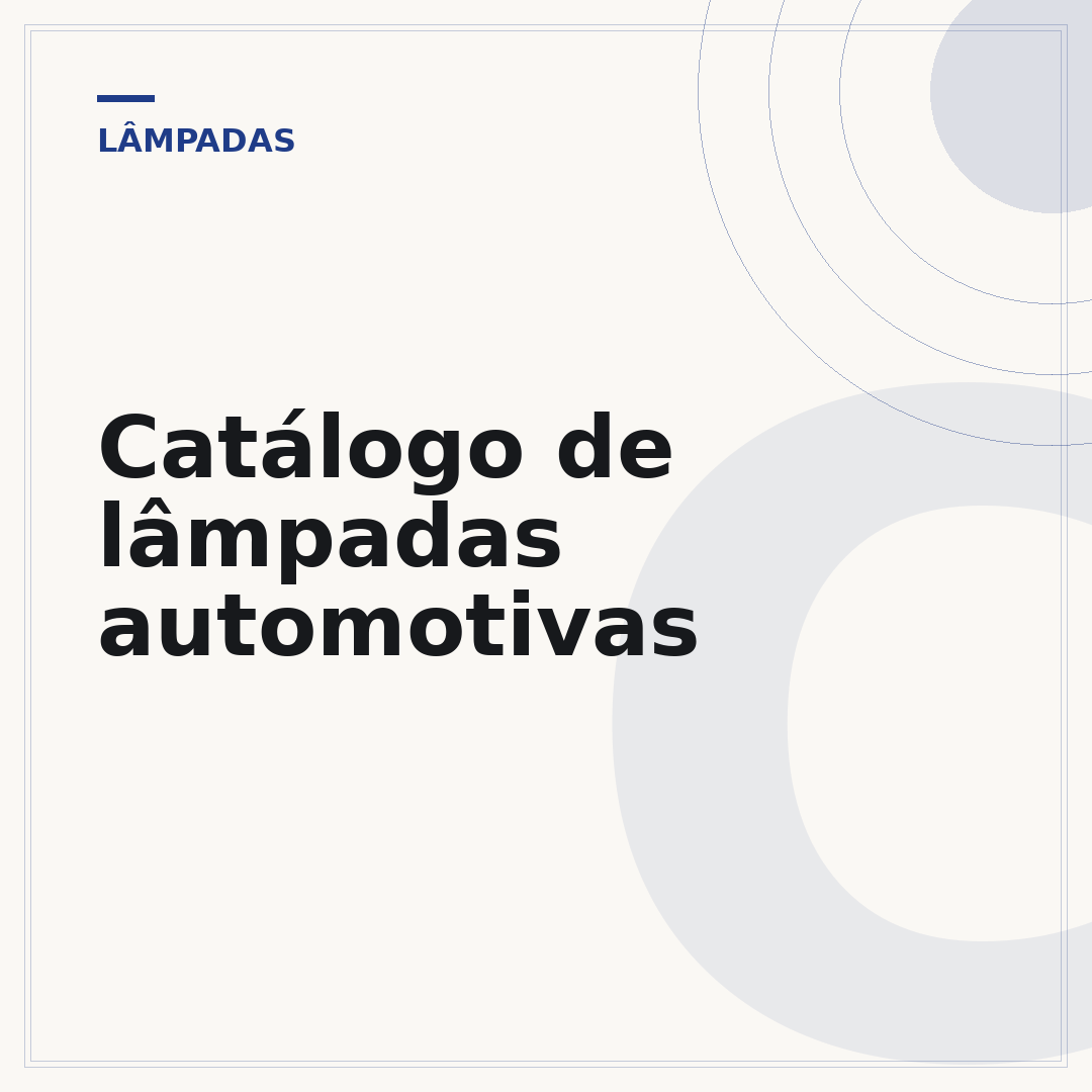 Catálogo de lâmpadas automotivas