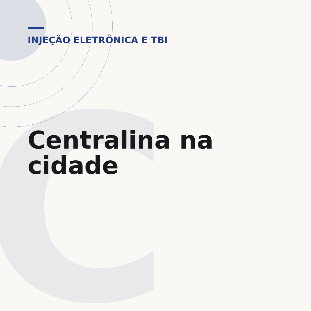 Centralina na cidade