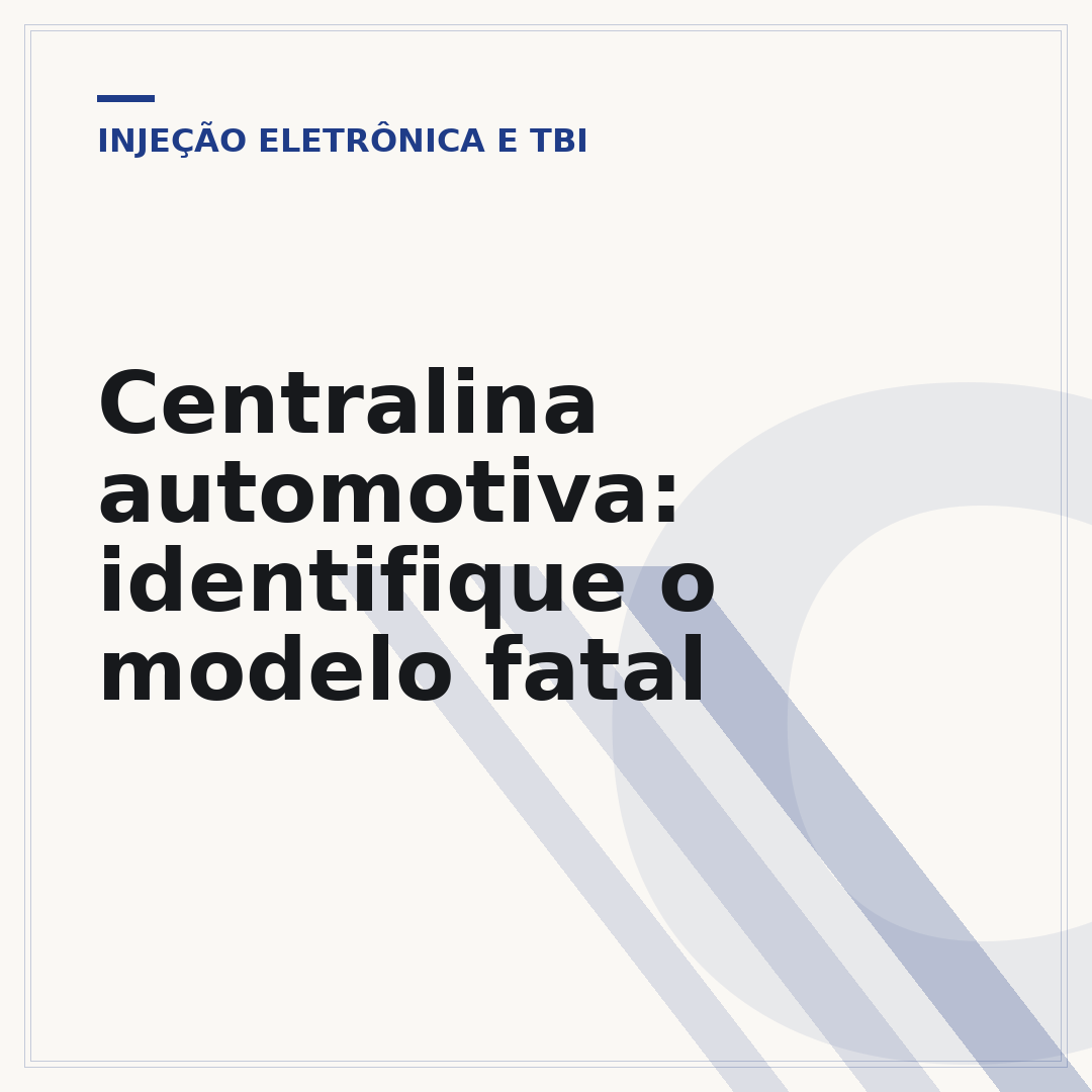Centralina automotiva: identifique o modelo fatal